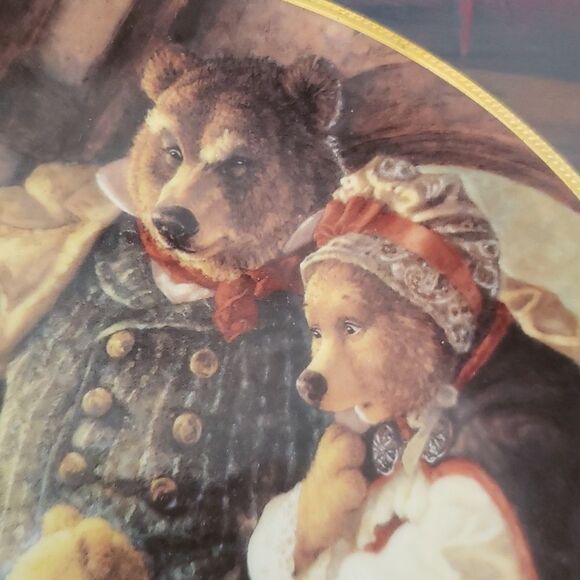 Vtg 1991 Knowles Collector Plate "Goldilocks & the Three Bears" COA Original Box - Picture 10 of 13
